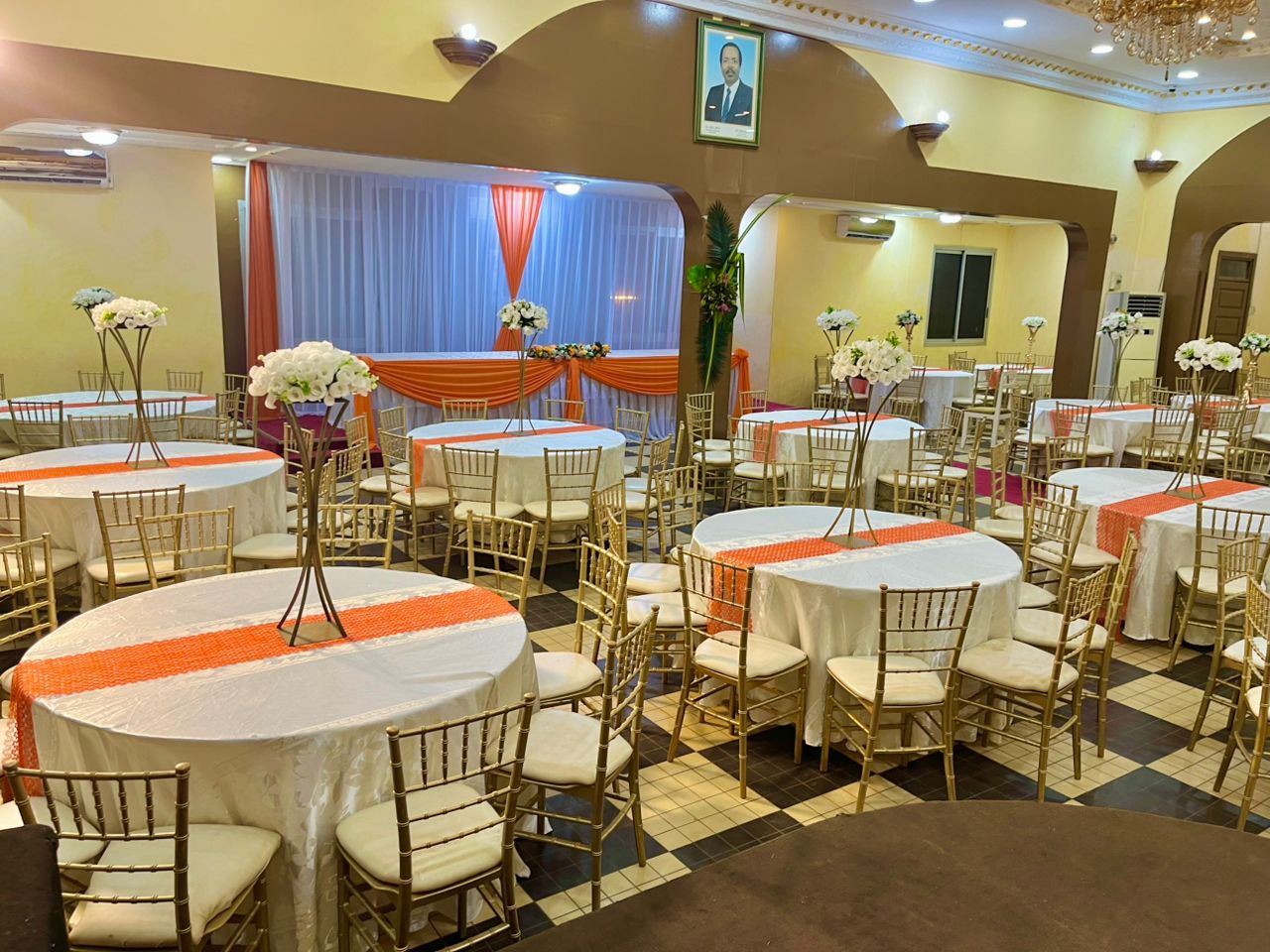 Event hall decoration
